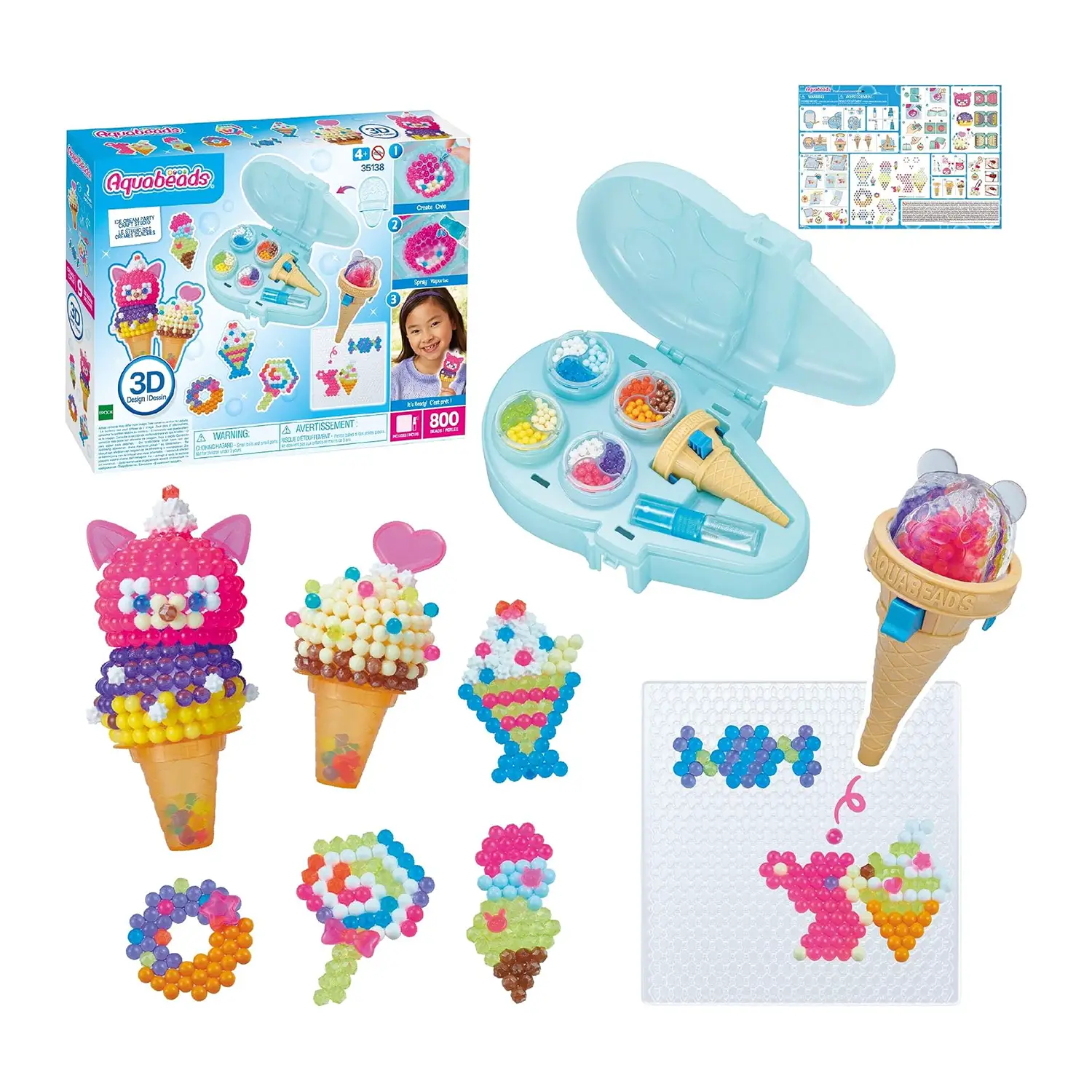 Aquabeads Ice Cream Party Studio - creatività