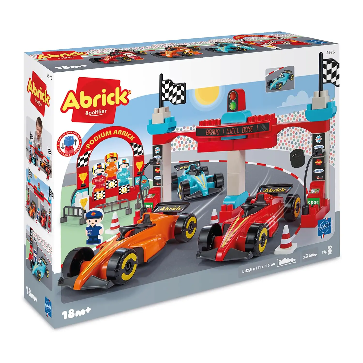 Ecoiffier Abrick Formula 1 Grand Prix Set Costruzioni - Costruzioni in plastica