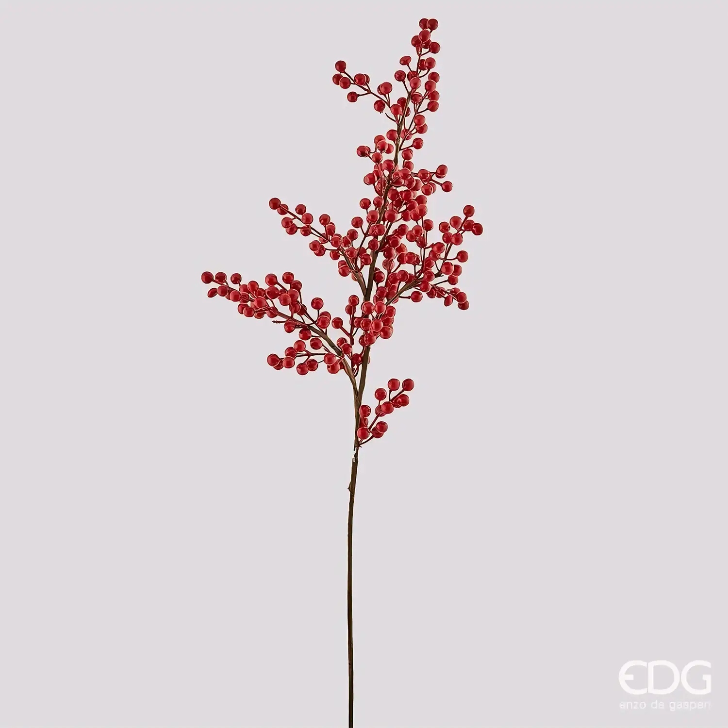 Ramo Natalizio con Bacche Rosse EDG H 110 cm - fiori e ghirlande