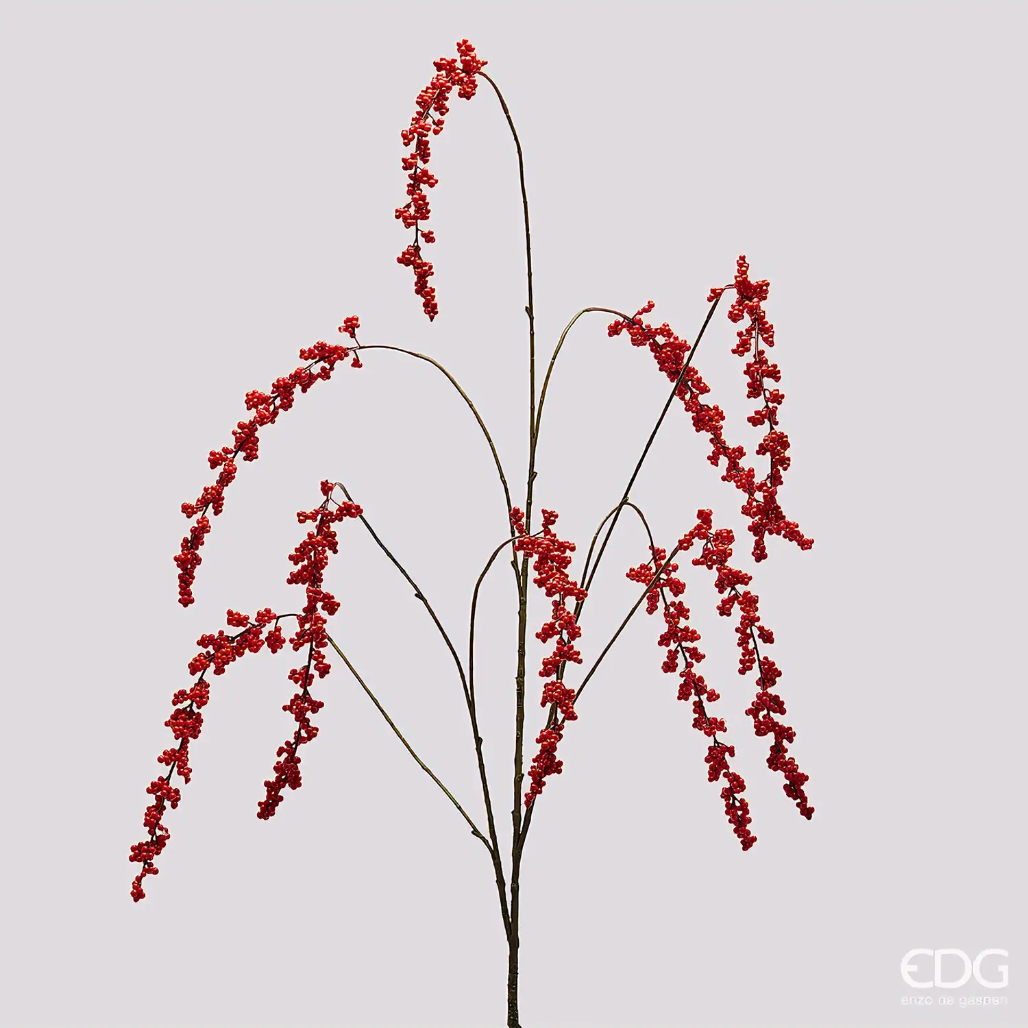 Ilex Cadente Rosso EDG H 150 cm Decorazione Natalizia - fiori e ghirlande