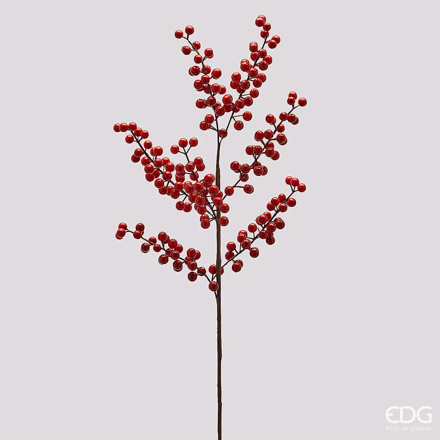 Ramo Ilex con Bacche Rosso Scuro EDG H 85 cm - fiori e ghirlande