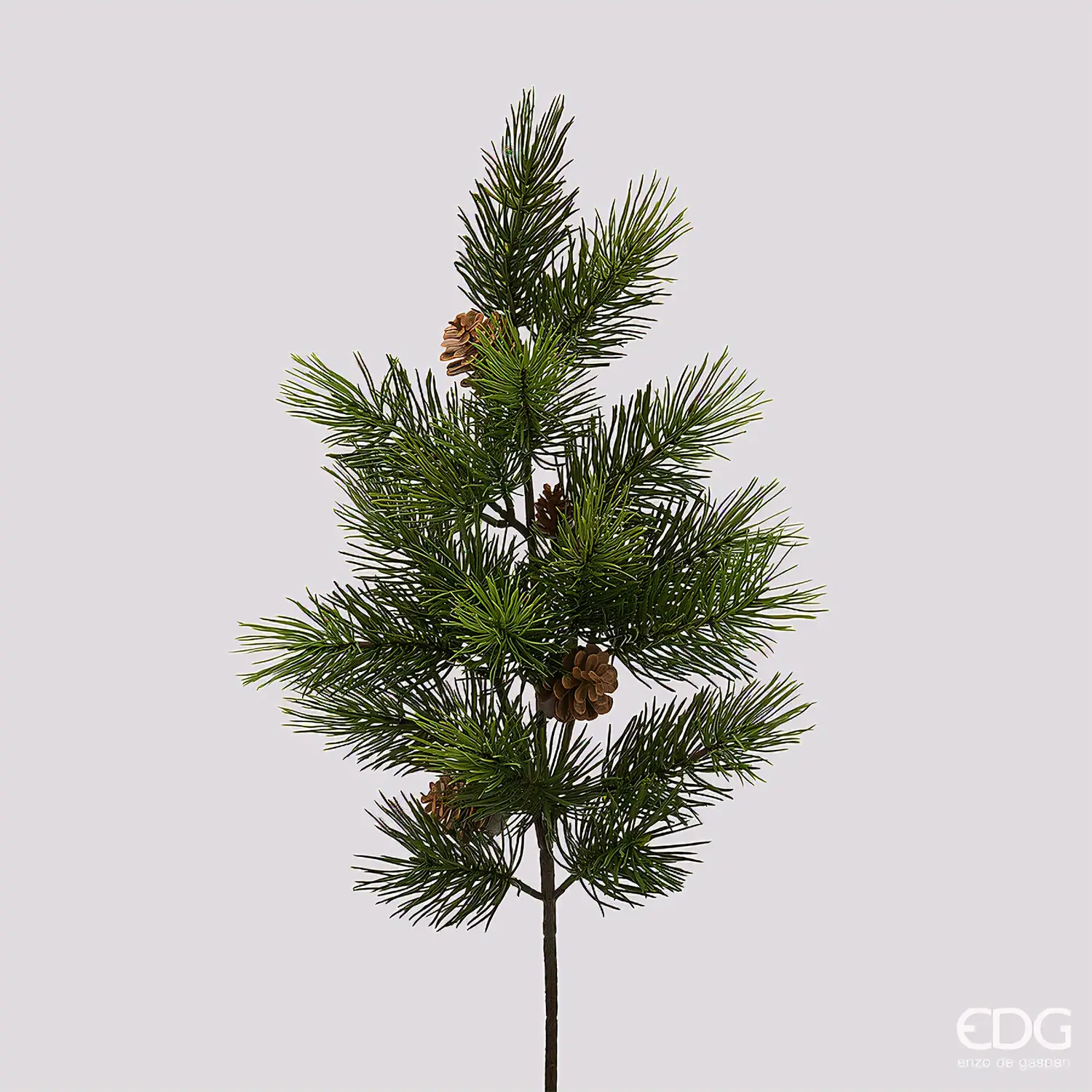 EDG Ramo Pino con Pigne Verde H65 cm Natale - fiori e ghirlande