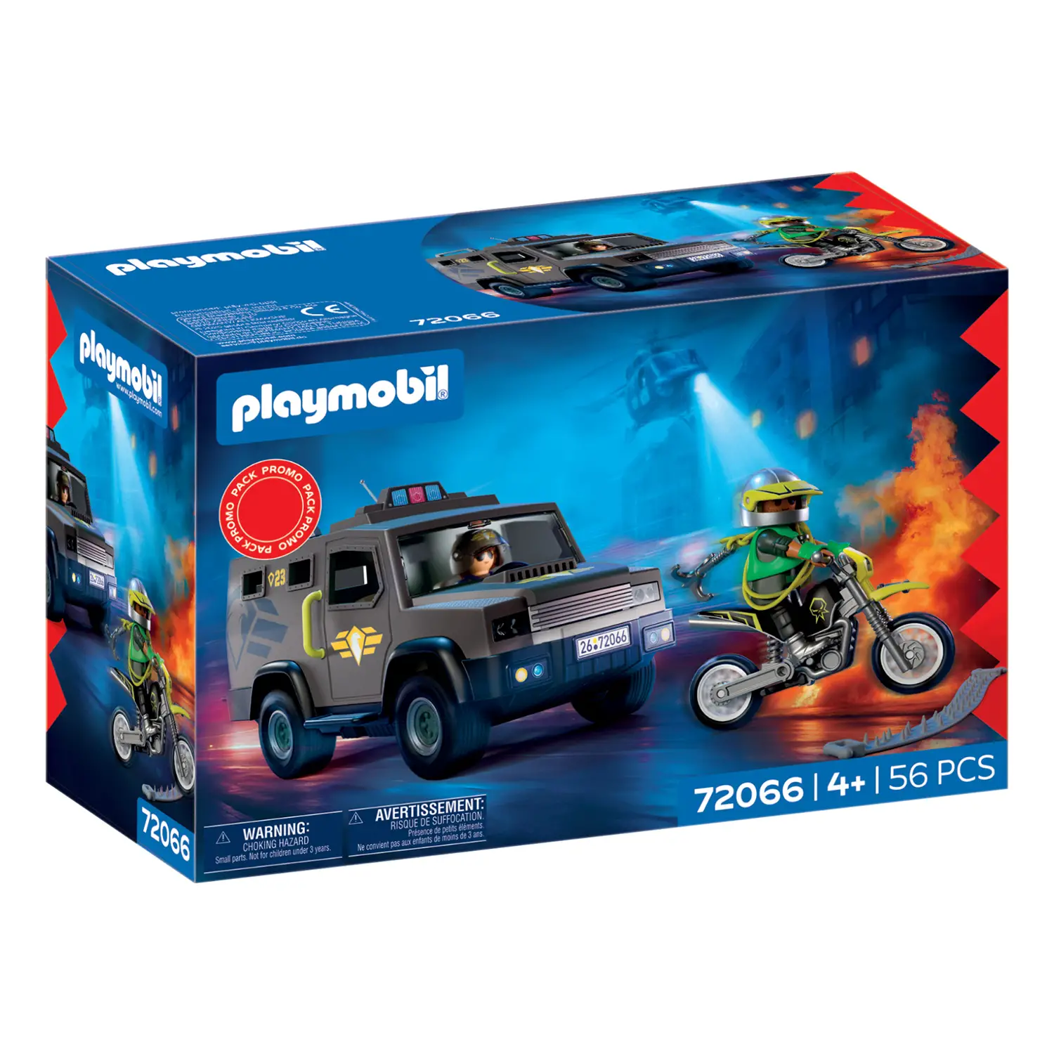 Playmobil 72066 Unità Speciale Veicolo Tattico con Moto e 2 Personaggi - playmobil