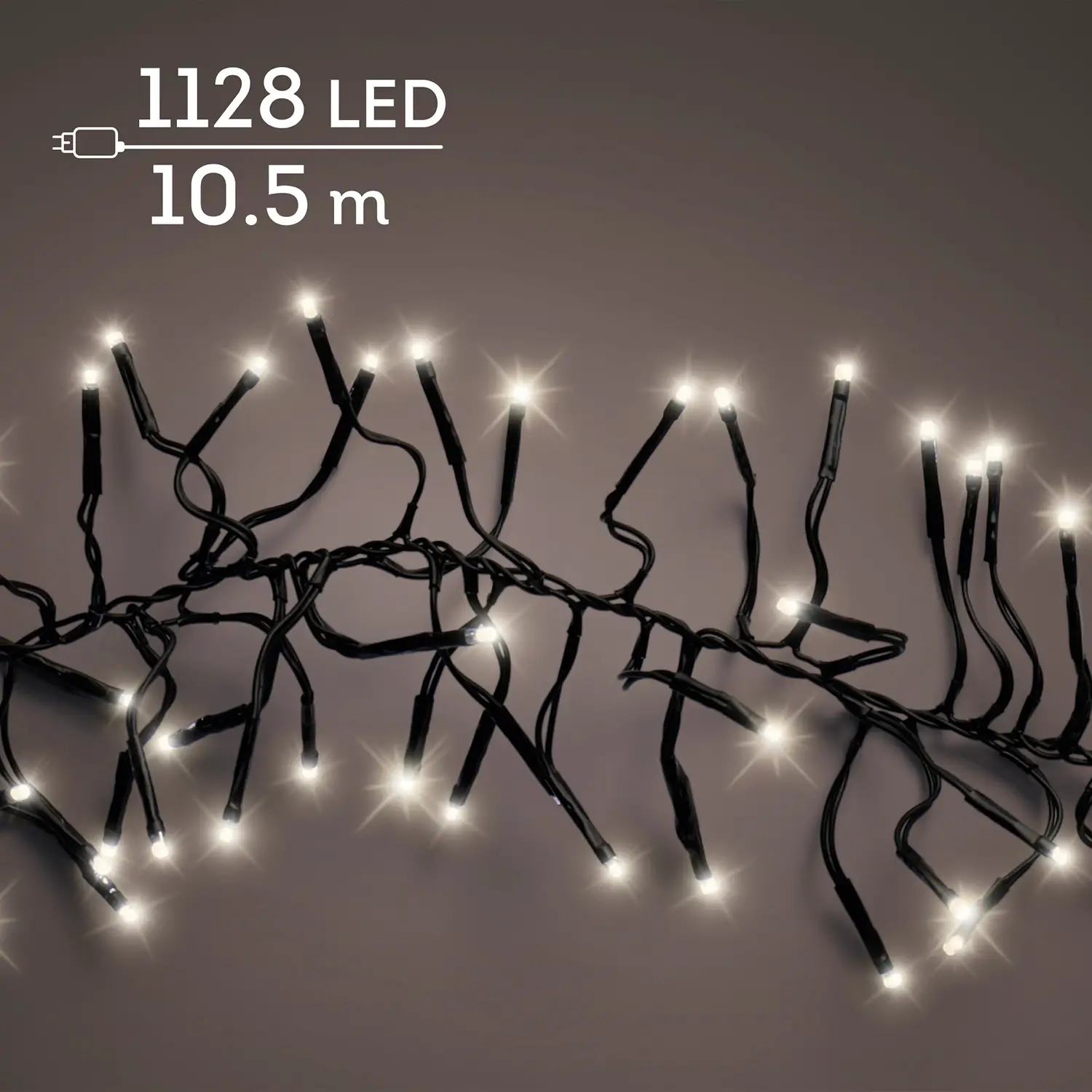 Lumineo Cluster Twinkle Luci Natale LED 1128 LED 10,5 m - luci