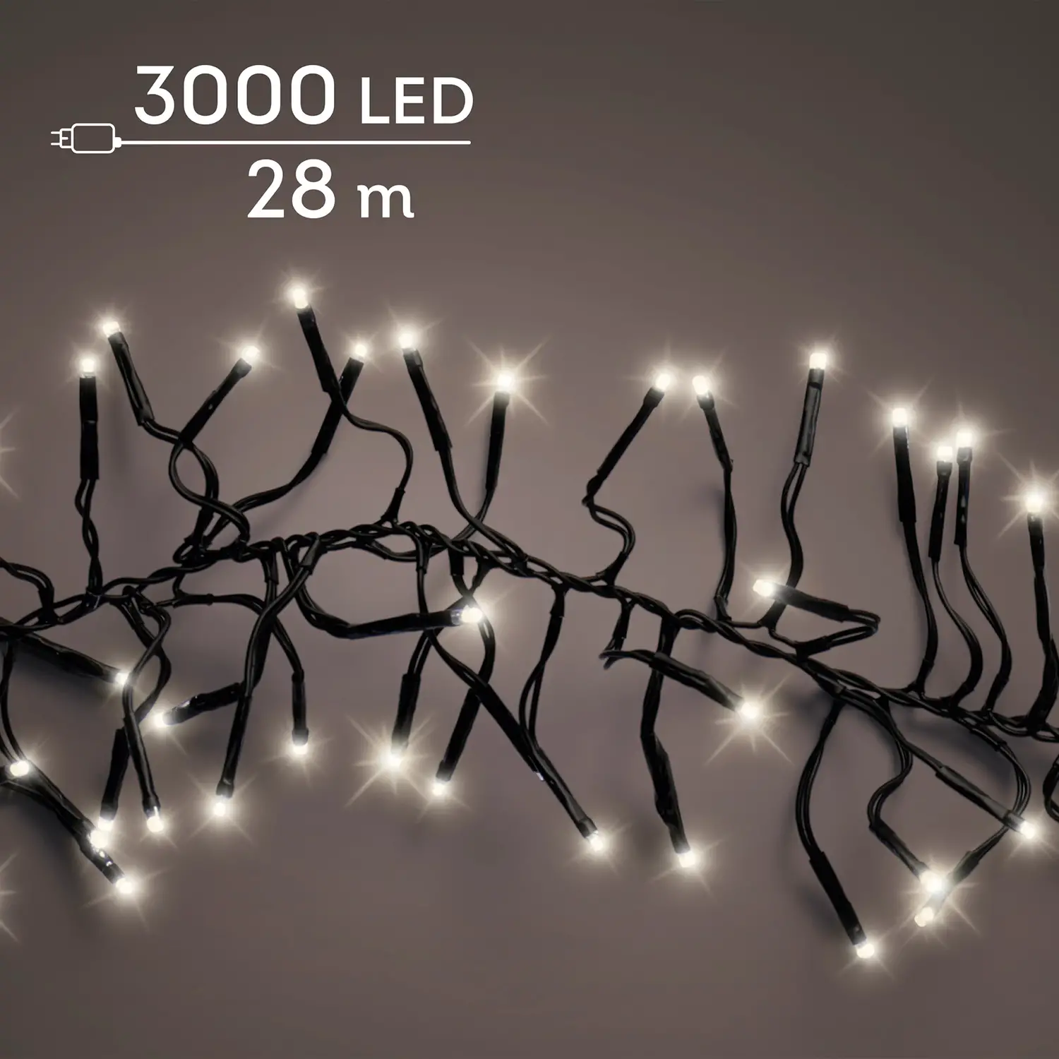 Lumineo Cluster Twinkle Luci Natale LED 3000 LED 28 m - luci