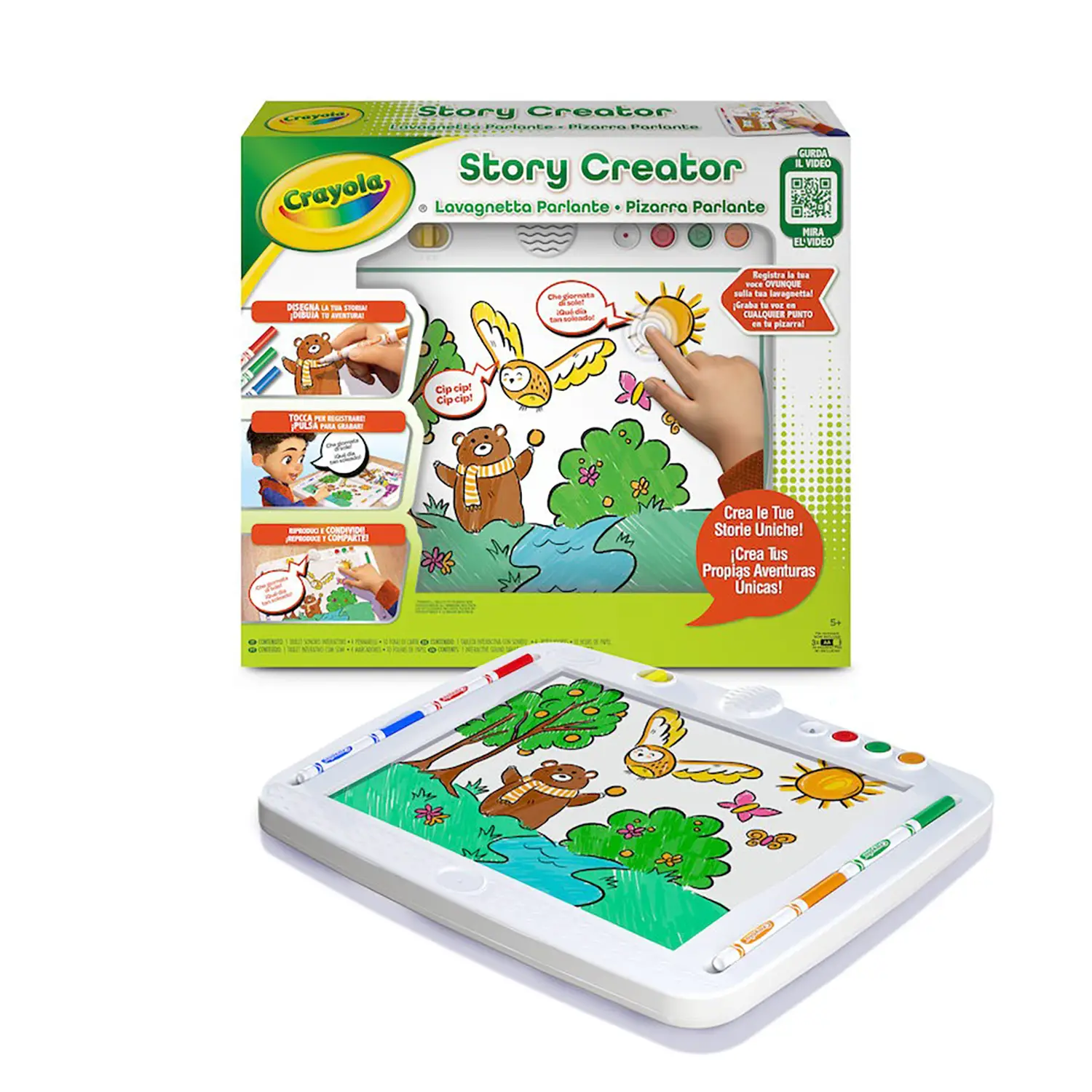Crayola Story Creator Lavagnetta Parlante Registra Storie - creatività