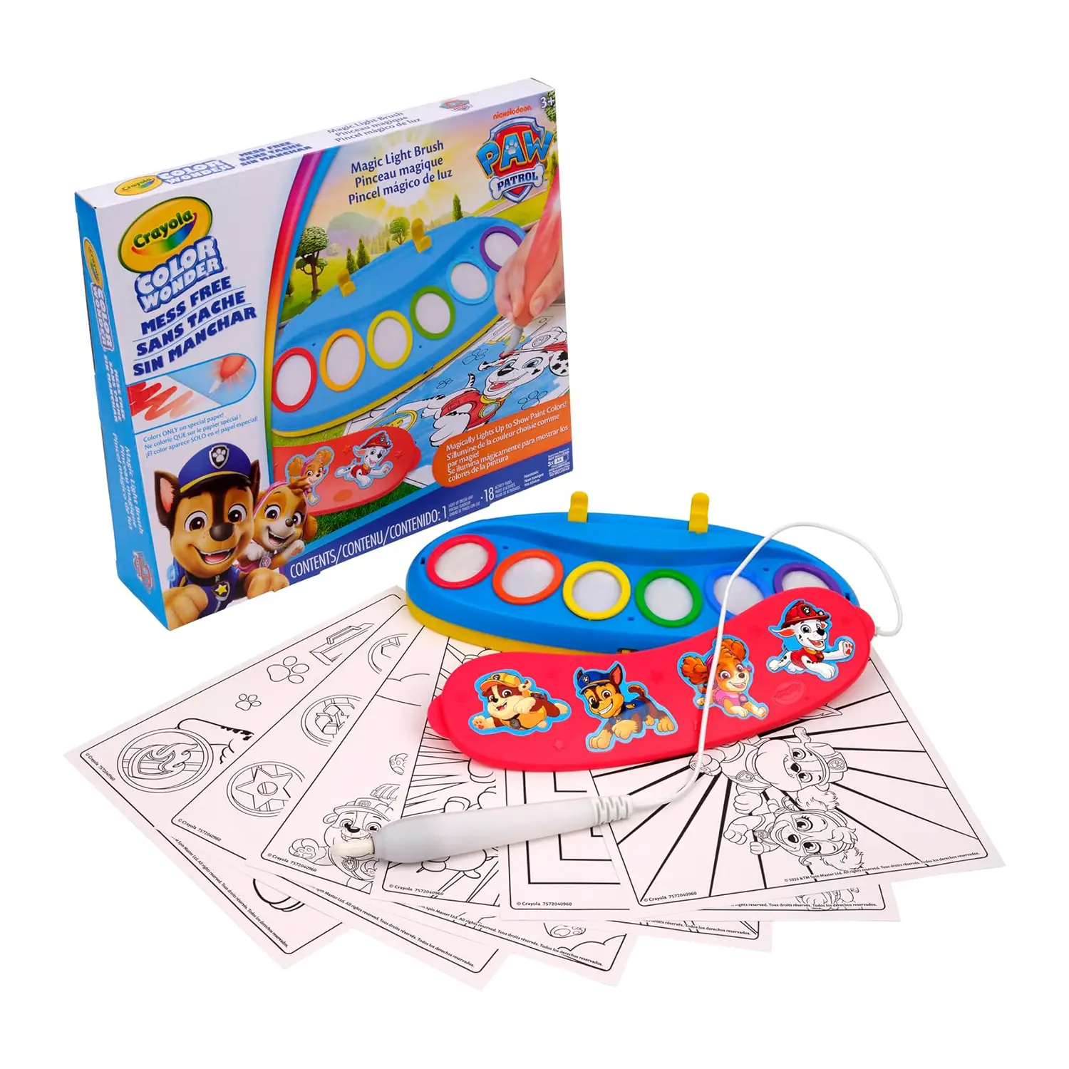 Color Wonder Pennello Magico Luminoso Paw Patrol - creatività