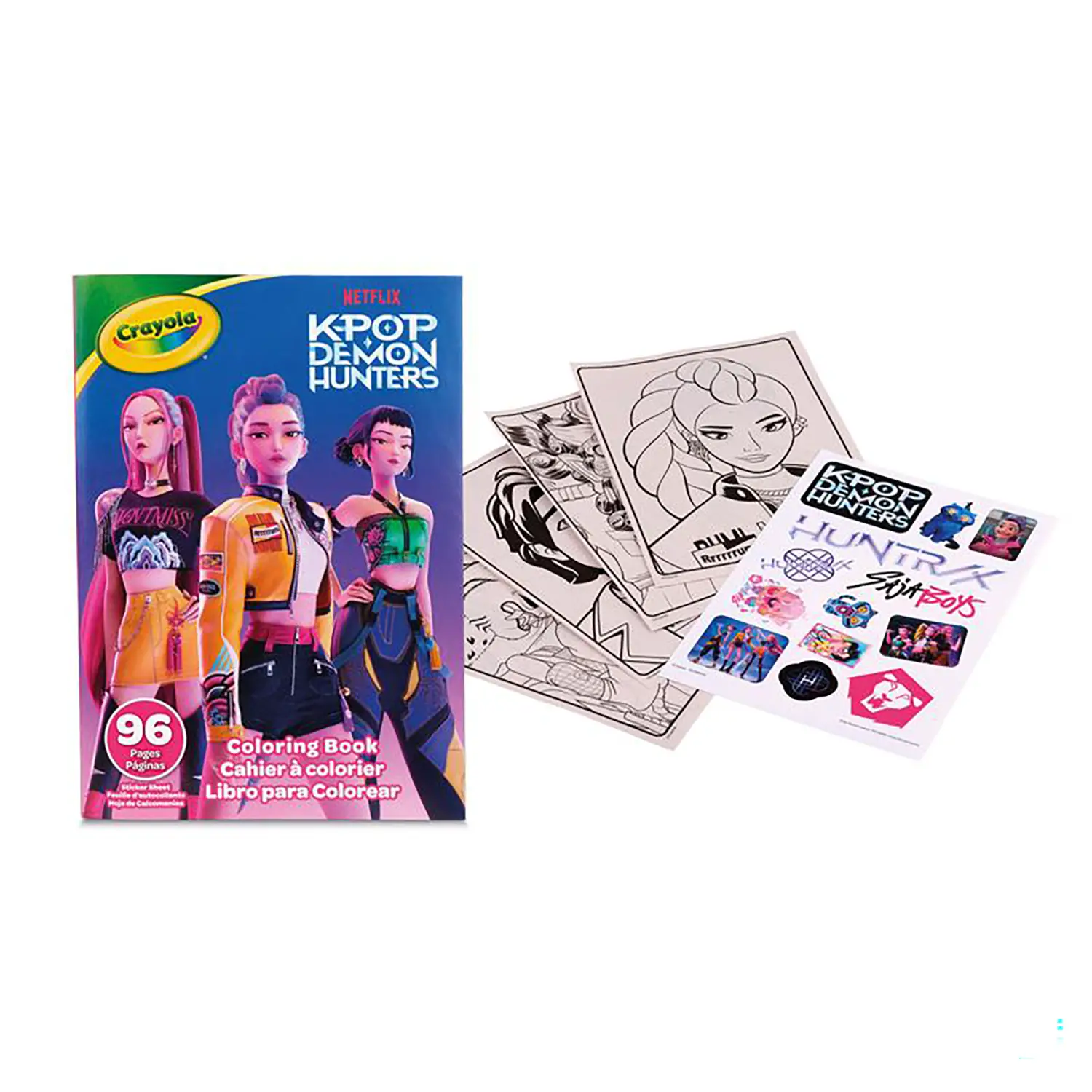 KPop Demon Hunters Album Da Colorare + Stickers - creatività