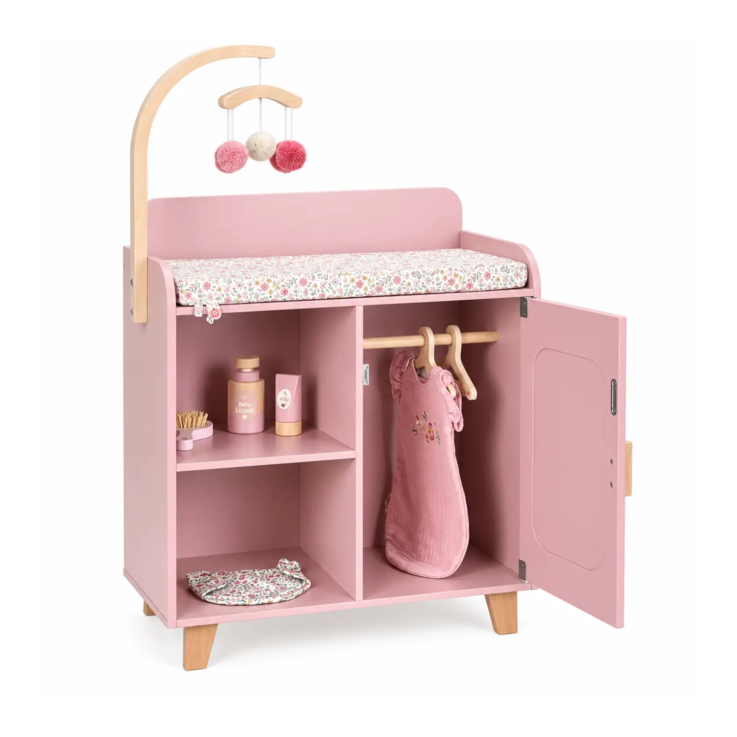 Mobile Fasciatoio per Bambole in Legno FSC Con Accessori Little Dutch - Bambole e accessori