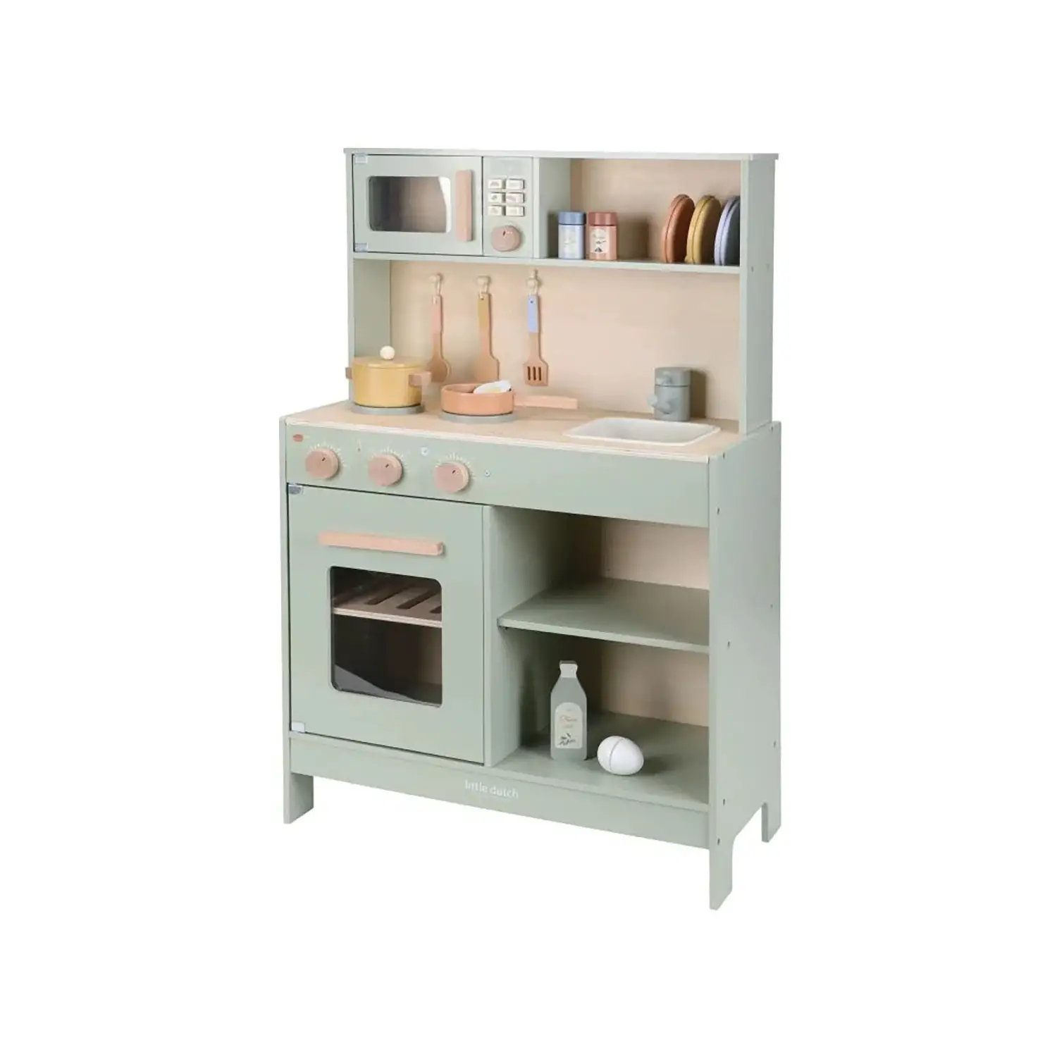 Cucina In Legno Fsc Con Accessori Verde Salvia Little Dutch - Tricicli e primi passi