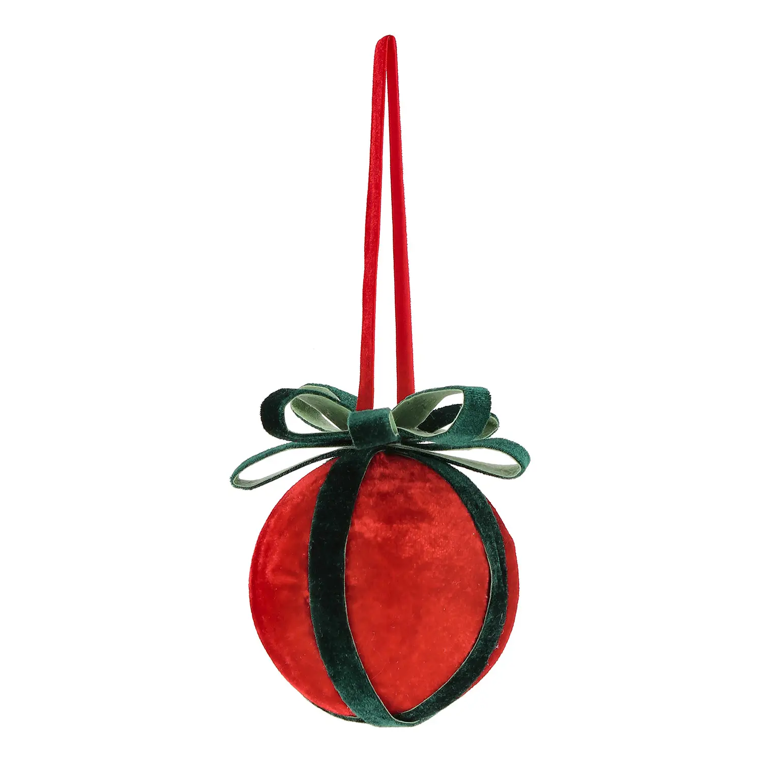 Sfera Natalizia Ertemios Rosso Verde Ø100 Cm - addobbi albero