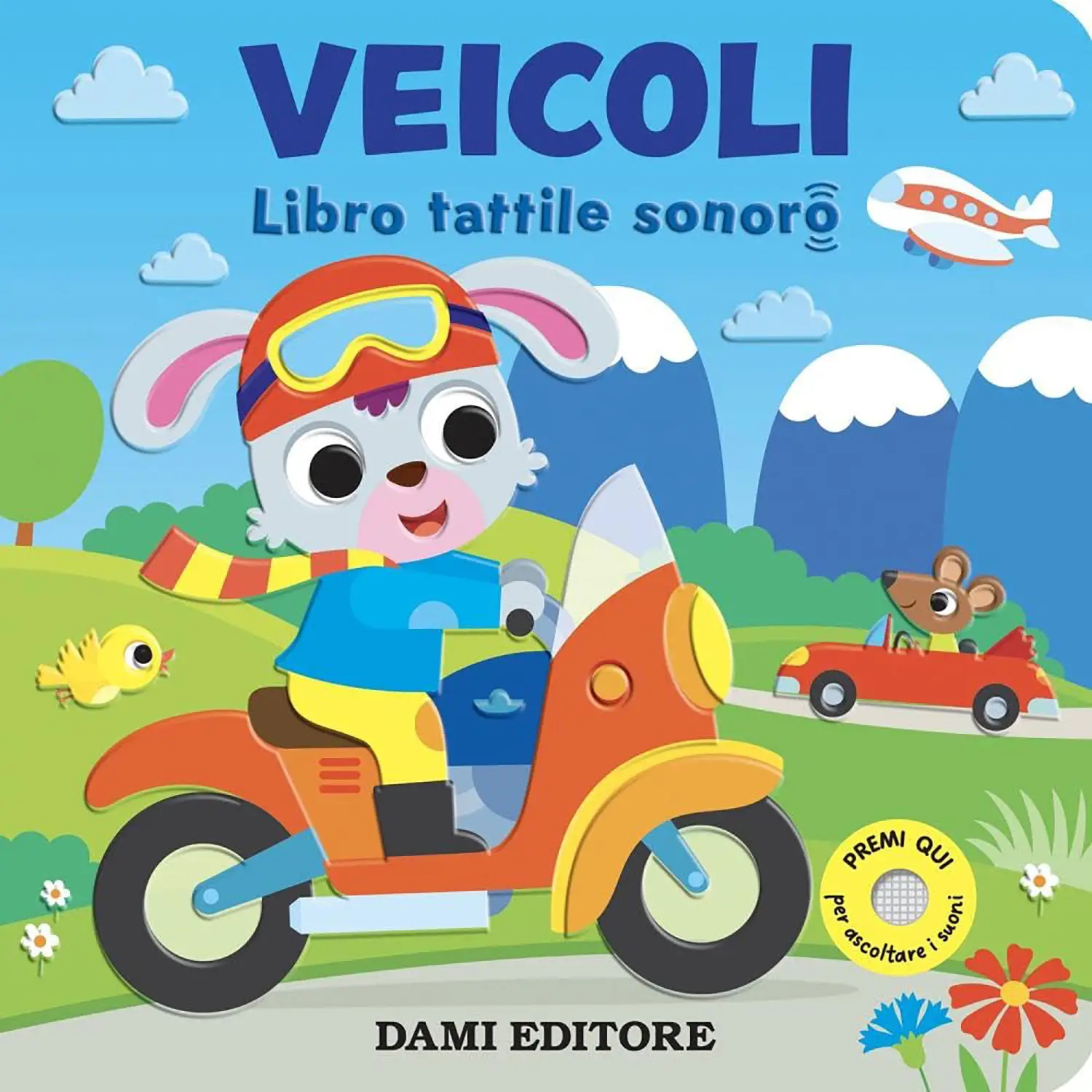 Libro Tattile Sonoro per Bambini - Veicoli - Prima biblioteca