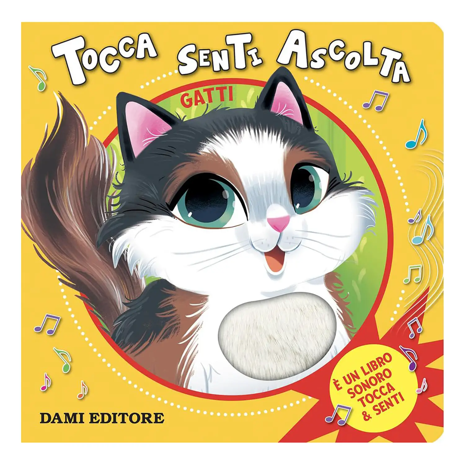 Gatti - Libro Tattile Sonoro Tocca Senti e Ascolta - Prima biblioteca