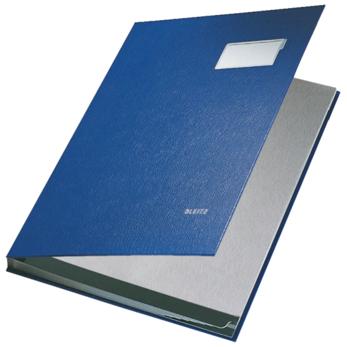 Libro Firma in PPL con 10 Scomparti - 24x34 cm - Blu - Archiviazione