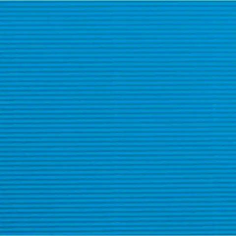 Cartoncino Ondulato Celeste cm 70x100 - confezione 5 pz