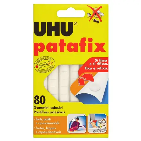 PATAFIX UHU - 80 GOMMINI ADESIVI REMOVIBILI