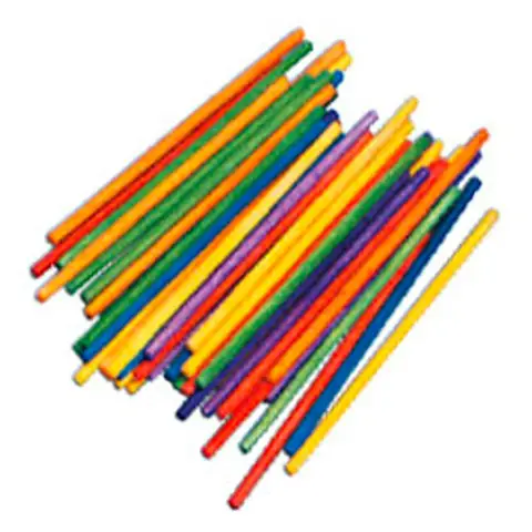 Bastoncini In Legno Colorato 10cm • 60pz