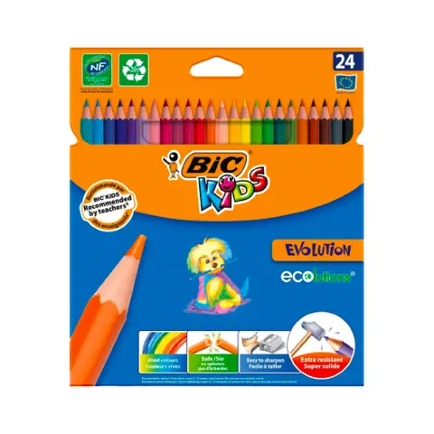 PASTELLI EVOLUTION BIC KIDS - 24 COLORI