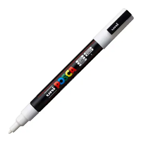 Pennarello Uni Posca Punta Fine Bianco