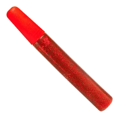 Porporina Color Glue Glitter Rosso • 12gr - confezione 6 pz