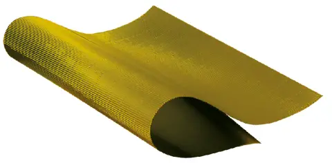 Cartoncino Ondulato Metal Oro - confezione 3 pz