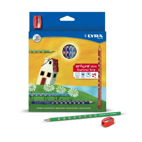 Pastelli Lyra Groove Slim 24 Colori