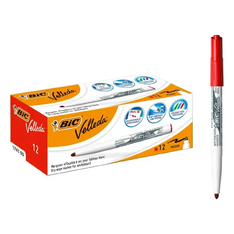 Marker Velleda Junior Bic Rosso
