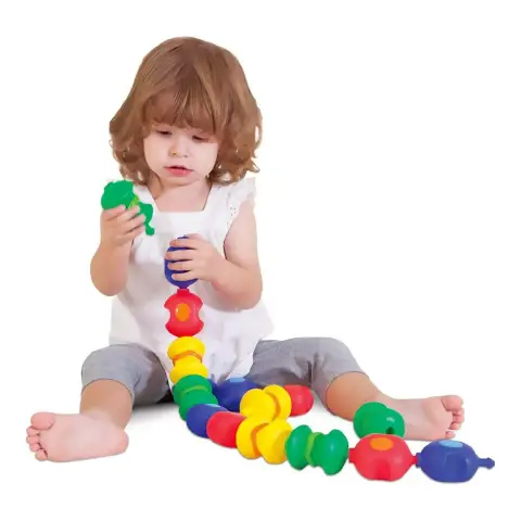 Maxi Perle Sensoriali a scatto, 14 elementi