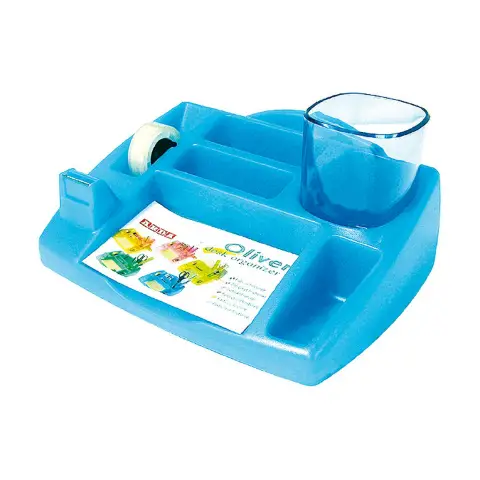 Arda Desk Organizer Oliver Azzurro