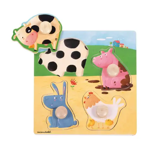 Puzzle Animali Fattoria Colore