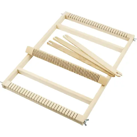 Telaio per Tessiture in Legno con Spolette