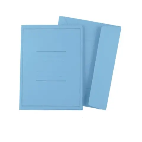 Cartella Pannosa 3 Lembi Azzurro - confezione 50 pz