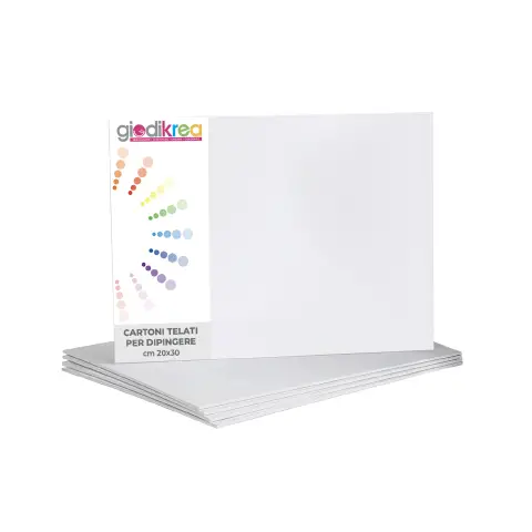 Cartone Telato per Pittura cm. 20x30 - confezione 5 pz