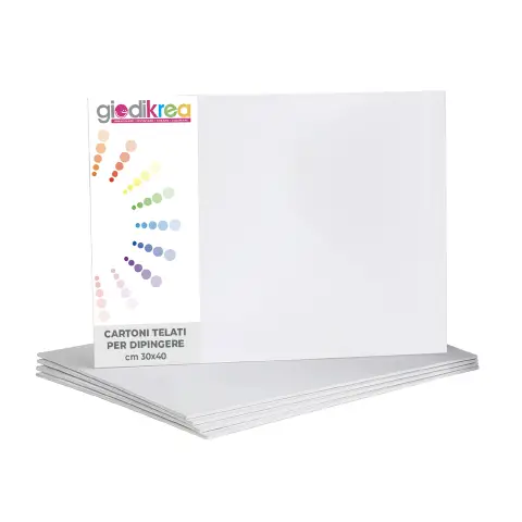 Cartone Telato per Pittura cm. 30x40 - confezione 5 pz