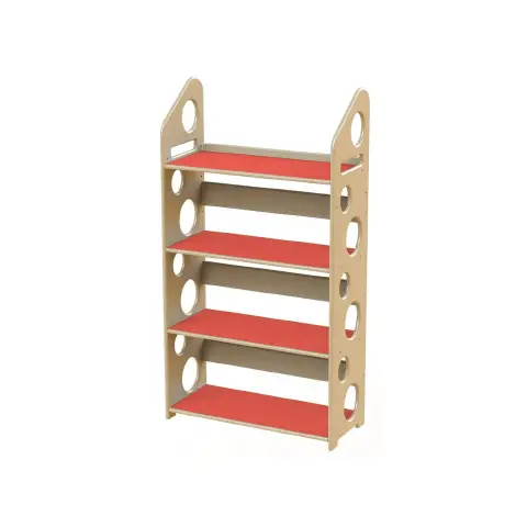 Modulo Libreria Media cm. 133 Lampone