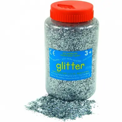 Brillantini Glitter Grana Media Argento 250gr