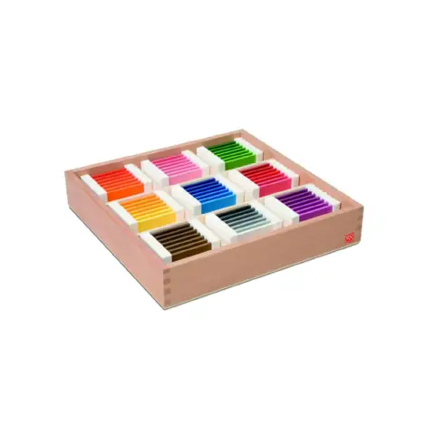SPOLETTE DEI COLORI SCATOLA 3 MONTESSORI
