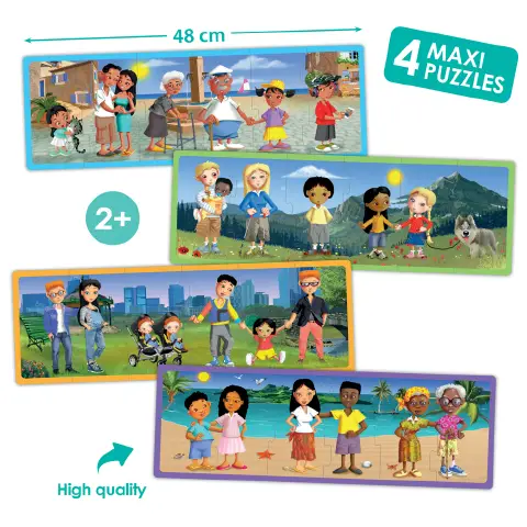 Maxi Puzzle Famiglie Multietniche