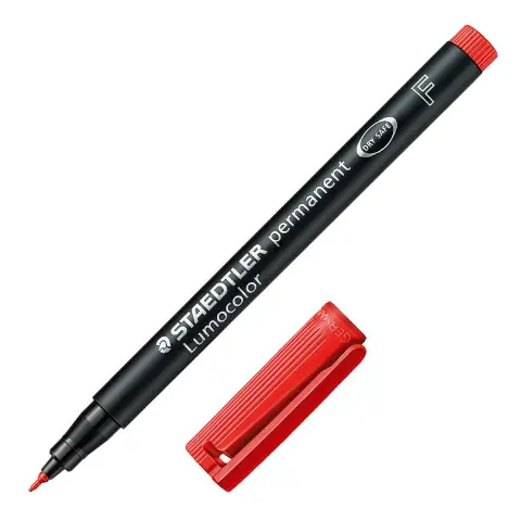 PENNARELLI LUMOCOLOR 313 S ROSSO - confezione 10 pz