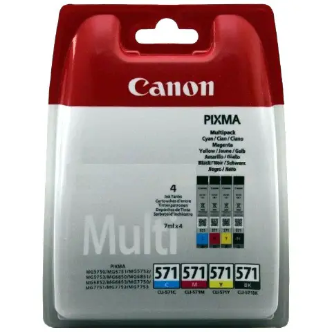 CANON CARTUCCIA CLI-571 C/M/Y/BK MULTIPACK