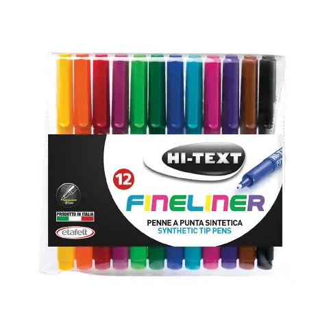 Penna Fineliner 12 Colori