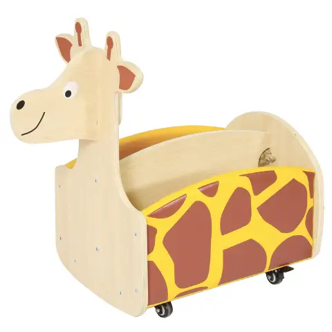 Carrellino Contenitore Portalibri Giraffa