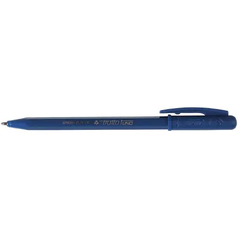 Penna Tratto 1 Green Plastic Blu - confezione 50 pz