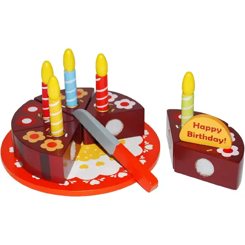 Torta di Compleanno in Legno