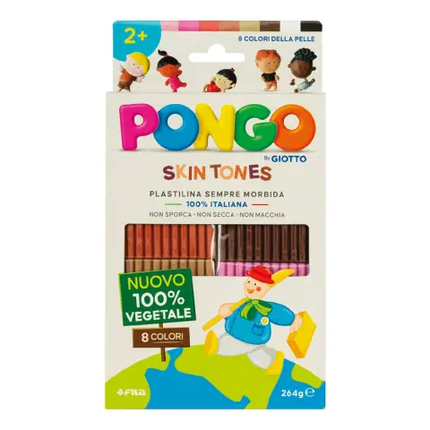 Plastilina Pongo By Giotto 8 Colori Pelle