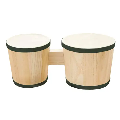 Bongos in Legno Coppia Diametro 11-13 cm.