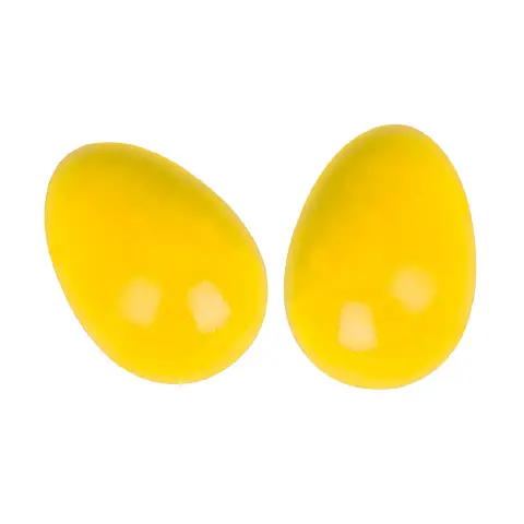 Maracas Uova in Legno Coppia Giallo