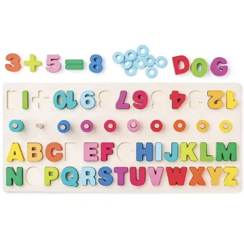 Incastri Puzzle Numeri e Lettere
