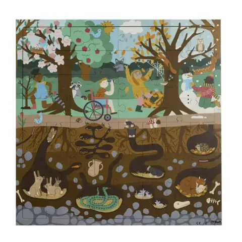 PUZZLE SOTTO E SOPRA: FORESTA