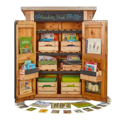 Biblioteca dei Bambini in Legno da Esterno